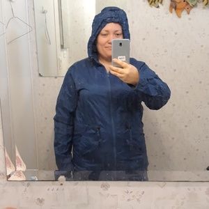 Chadwick's Blue Windbreaker Jacket with Hood